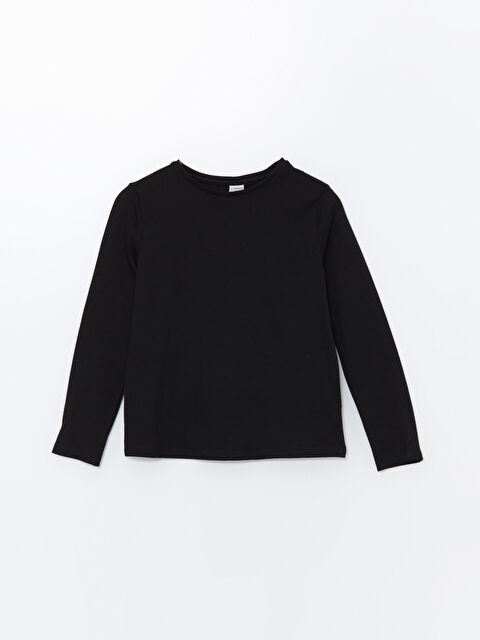 LCW Kids Crew Neck Basic Girls' T-Shirt - W48082Z4-CVL