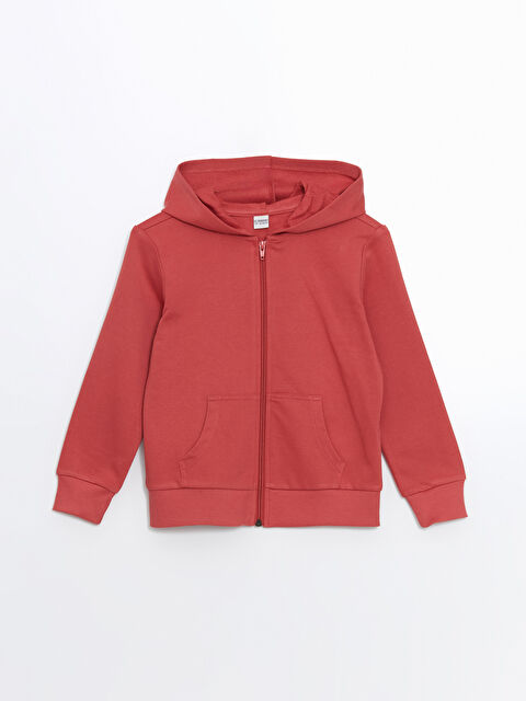 LCW Kids Hooded Girls' Zippered Sweatshirt - W48086Z4-GQD
