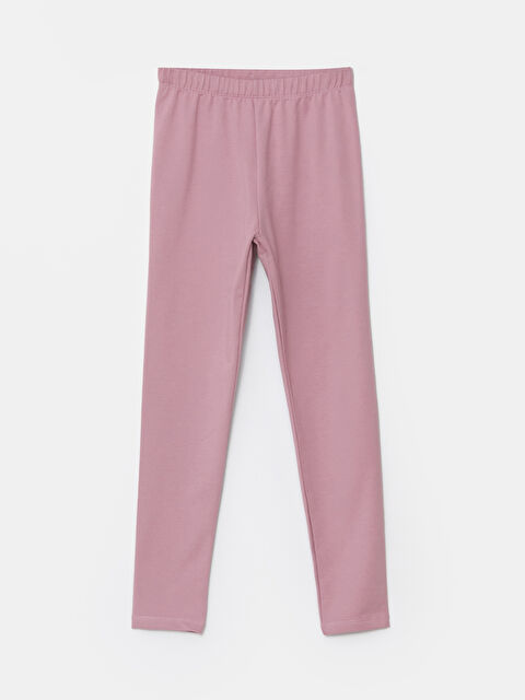 LCW Kids Girls' Leggings with Elasticated Waist - W48088Z4-GHT