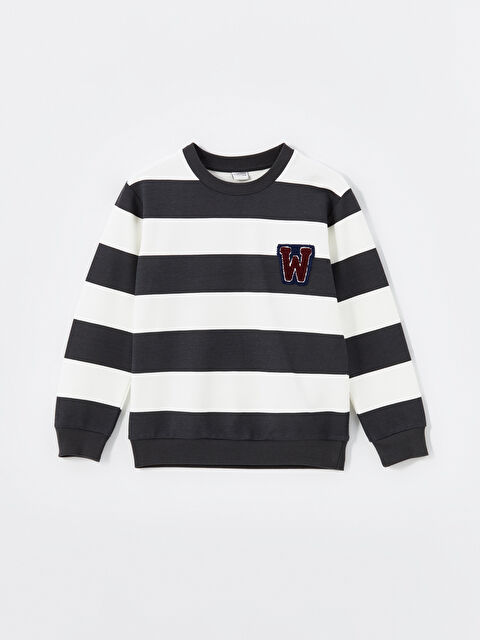 LCW Kids Bisiklet Yaka Erkek Çocuk Sweatshirt - W48382Z4-LRW