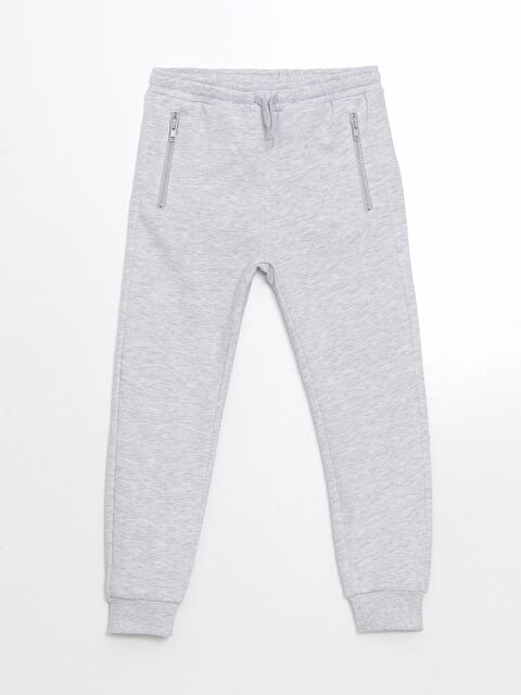 LCW Kids Beli Lastikli Erkek Çocuk Kalın Jogger Eşofman Altı - W48406Z4-LAK