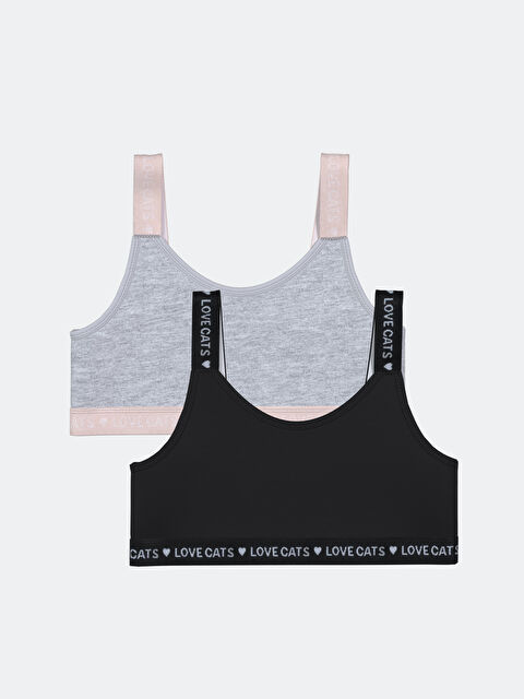 LCW Kids Baskılı Kız Çocuk Büstiyer 2'li - W48481Z4-CVL