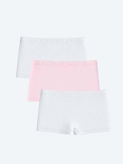 LCW Kids Boxers Basiques pour Filles Lot de 3 Pièces - W48519Z4-Q6K