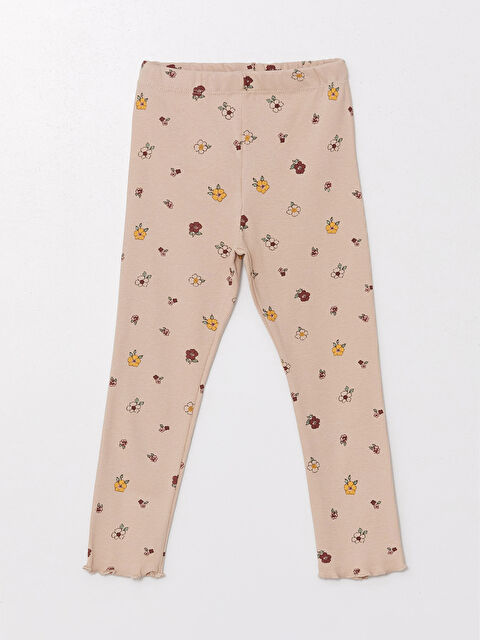 LCW Kids Beli Lastikli Kız Çocuk Tayt - W48565Z1-LRA