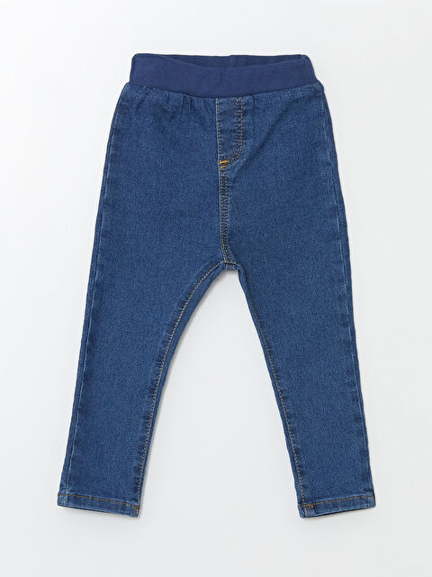 LCW baby Beli Lastikli Erkek Bebek Jean Pantolon - W48640Z1-YD4