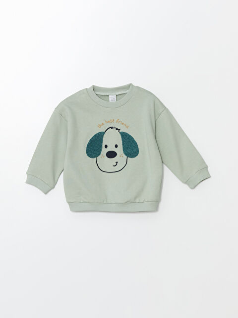 LCW baby Bisiklet Yaka Erkek Bebek Sweatshirt - W48641Z1-FLL