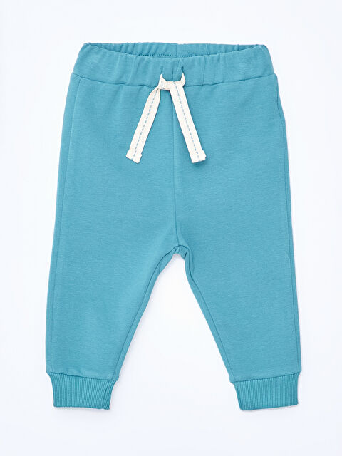 LCW baby Beli Lastikli Basic Erkek Bebek Jogger Eşofman Alt - W48665Z1-RQY