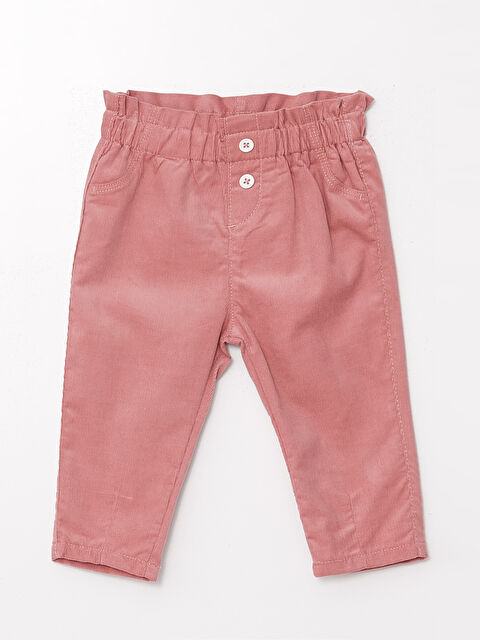 LCW baby Beli Lastikli Basic Kız Bebek Pantolon - W48769Z1-RSS
