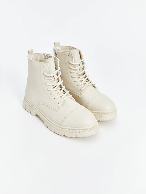 LCW STEPS Deri Görünümlü Fermuarlı Erkek Bot - W48773Z8-EYM