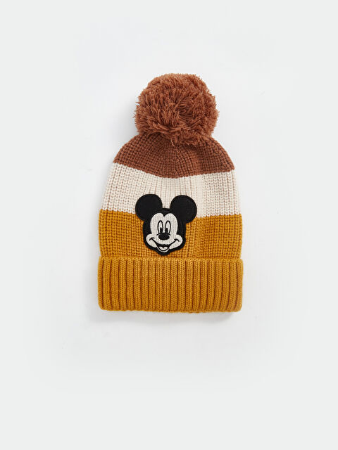 LCW baby Mickey Mouse Baskılı Erkek Bebek Bere - W48874Z1-J5R