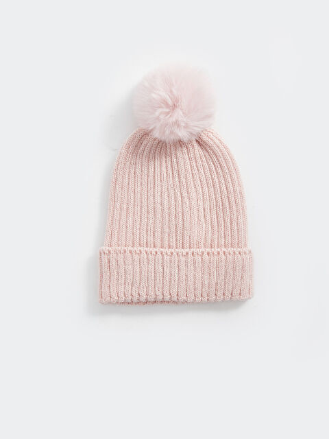 LCW baby Ponpon Detaylı Kız Bebek Bere - W48883Z1-J3N