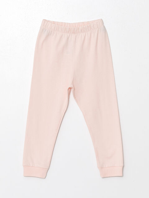 LCW baby Beli Lastikli Kız Bebek Pijama Alt - W48977Z1-JM1