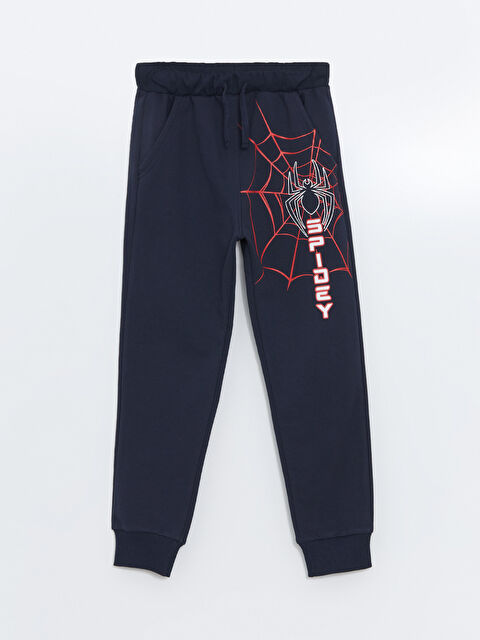 LCW Kids Beli Lastikli Spider-Man Baskılı Erkek Çocuk Jogger Eşofman Altı - W49230Z4-R49