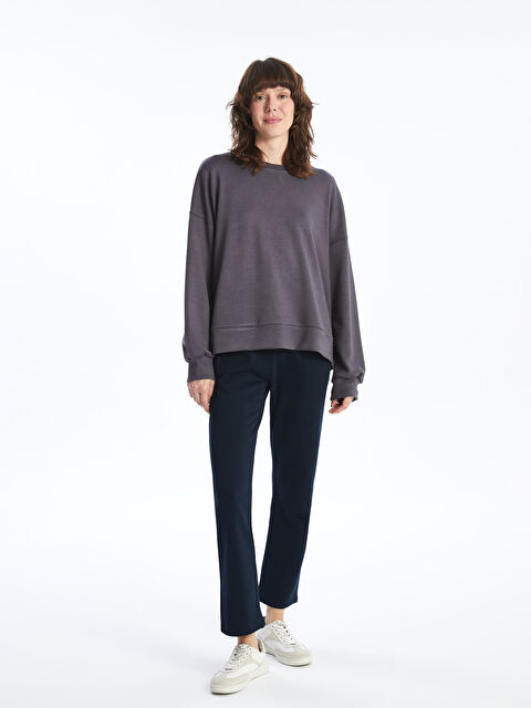 LCWAIKIKI Basic Beli Lastikli Kadın Kalın Eşofman Altı - W49300Z8-E1J