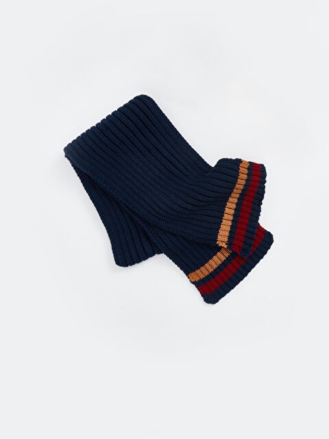 LC WAIKIKI Çizgili Desenli Erkek Çocuk Triko Atkı - W49320Z4-HFK