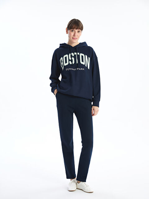 LCWAIKIKI Basic Beli Lastikli Kadın Kalın Eşofman Altı - W49326Z8-RFF