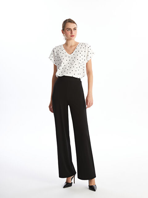 LCWAIKIKI Basic Beli Lastikli Kadın Pantolon - W49335Z8-CVL