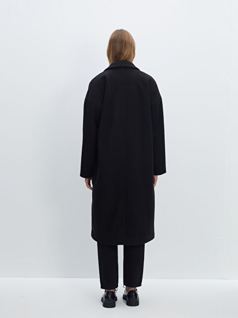 LCW Vision Ceket Yaka Kadın Kaşe Kaban - W49416Z8-CVL | LCW