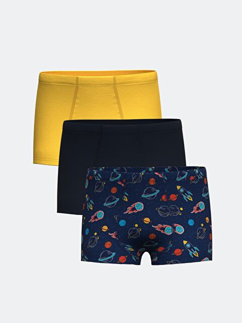 LCW Kids Baskılı Erkek Çocuk Boxer 3'lü - W49670Z4-LSJ