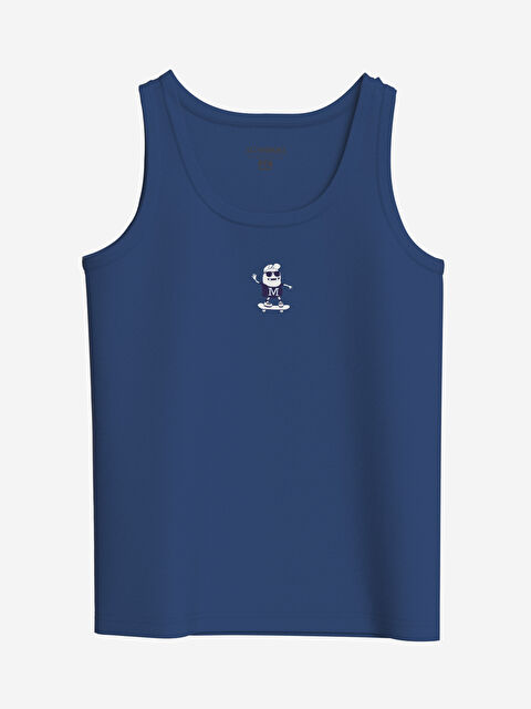 LCW Kids Bisiklet Yaka Erkek Çocuk Atlet - W49676Z4-H3J