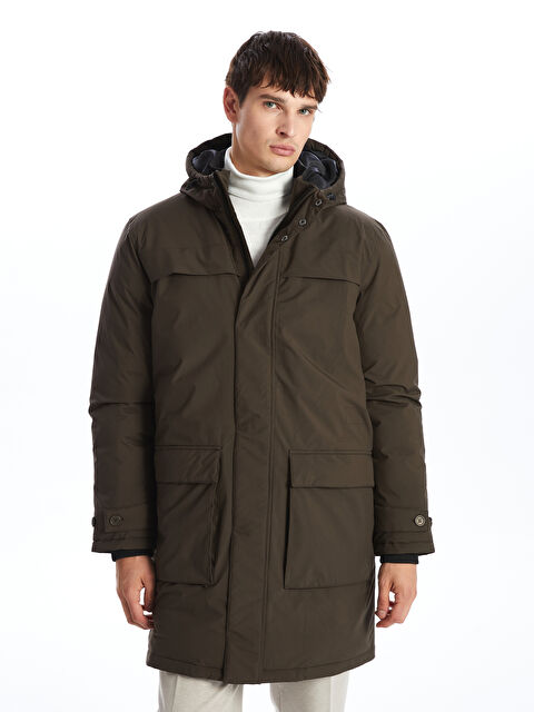 SOUTHBLUE Standart Kalıp Kapüşonlu Erkek Parka - W49704Z8-HDA
