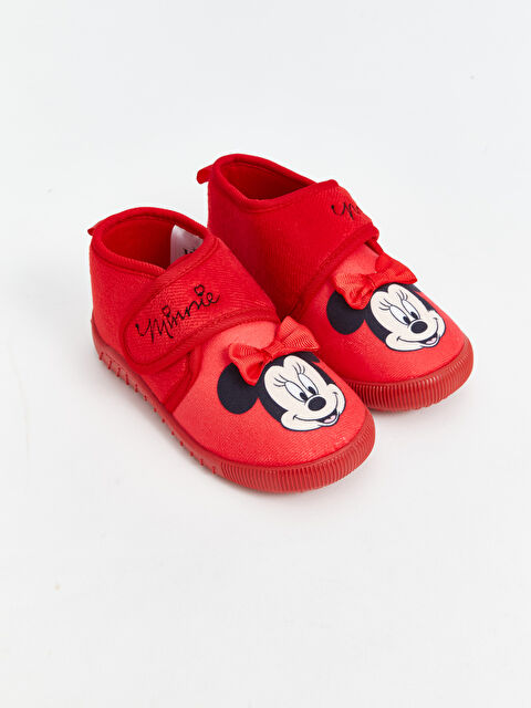 LCW STEPS მინნი მაუსის ნაბეჭდი გოგონებისთვის სახლის ფეხსაცმელი - W49765Z4-GYE