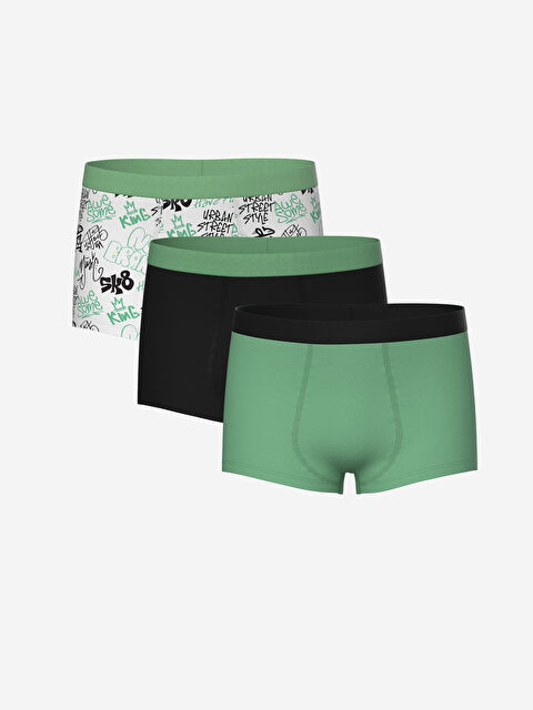 LCW Kids Printed Boys' Boxer Trunks 3-Pack - W49778Z4-LU7