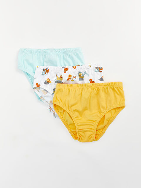 LCW baby Beli Lastikli Erkek Bebek Külot 3'lü - W49782Z1-LRA