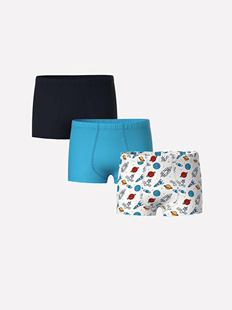 LCW Kids Baskılı Erkek Çocuk Boxer 3'lü - W49805Z4-LU7