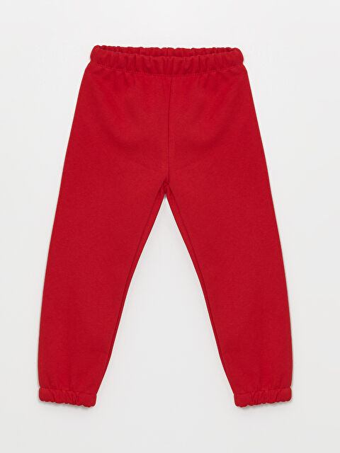 LCW Kids Beli Lastikli Basic Kalın Kız Çocuk Jogger Eşofman Alt - W49860Z1-R3R
