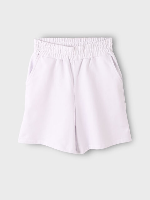 LCW Vision Women's Elasticated Waist Plain Shorts - W49887Z8-Q6K