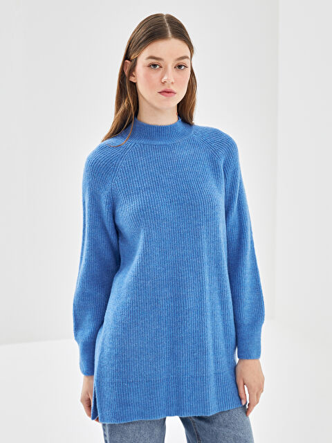 LCW Modest Dik Yaka Kadın Triko Tunik - W4AA29Z8-SNF