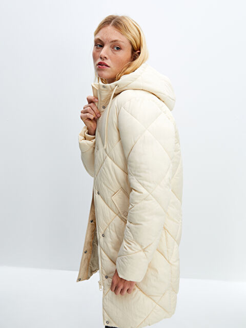 LCW Vision Kapüşonlu Kapitone Kadın Şişme Mont - W4AA85Z8-VZD