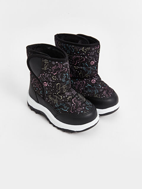 LCW STEPS Printed Hook and Loop Baby Girls' Snow Boot - W4AB24Z1-LQJ