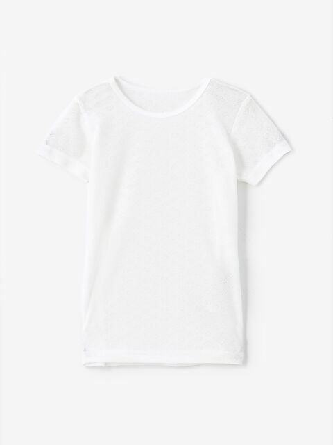 LCW Kids Bisiklet Yaka Kısa Kollu Kız Çocuk Fanila - W4AC12Z4-Q6K