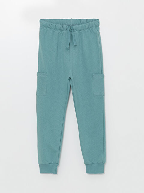 LCW Kids Beli Lastikli Kalın Baskılı Erkek Çocuk Eşofman Alt - W4AD55Z1-GTK