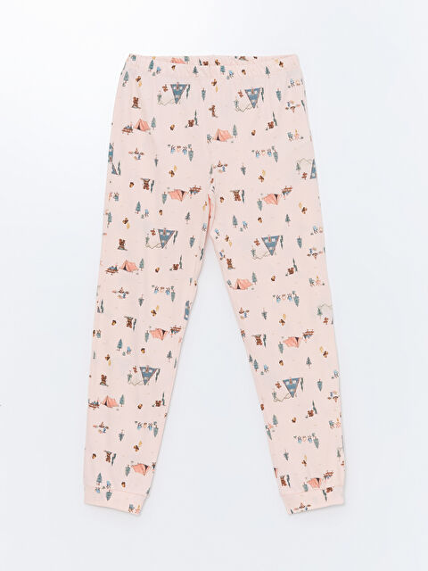 LCW DREAM Beli Lastikli Yılbaşı Temalı Kadın Pijama Altı - W4AD85Z8-LT4