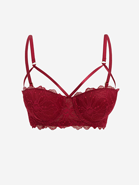 LCW DREAM Balenli Dolgusuz Dantelli Fantezi Straplez Sütyen - W4AE69Z8-HFM