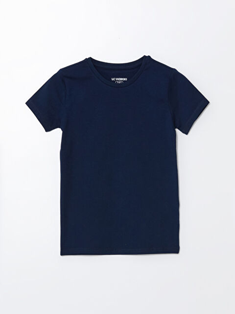 LCW Kids Crew Neck Short Sleeve Boys' Vest - W4AF74Z4-JC7