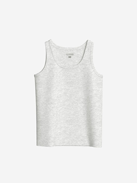 LCW Kids Bisiklet Yaka Erkek Çocuk Atlet - W4AF99Z4-LAK