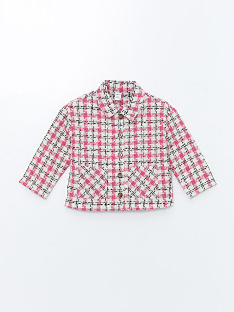 LCW Kids Plaid Long Sleeve Girls' Shirt Jacket - W4AG83Z1-VF6