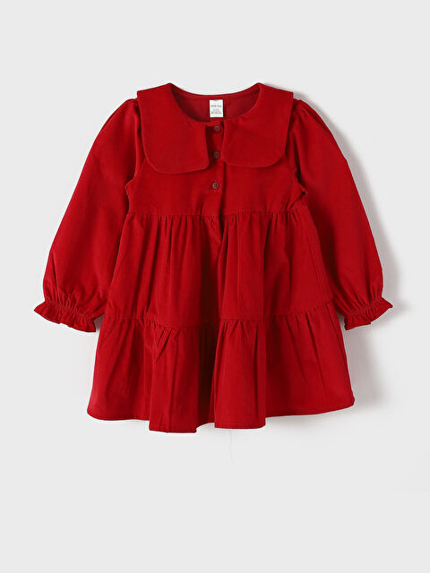 LCW Kids فستان للبنات بياقة بيتر بان - W4AG95Z1-HJR