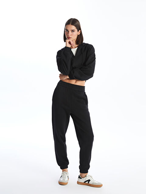 LCW Vision Beli Lastikli Kadın Kalın Jogger Eşofman Altı - W4AJ30Z8-CVL