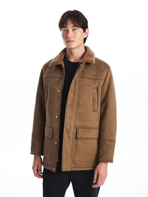 SOUTHBLUE Standart Kalıp Gömlek Yaka Süet Erkek Mont - W4AK69Z8-DFV