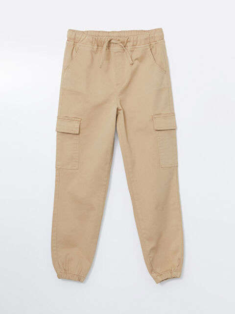 LCW Kids Elasticated Waist Girls' Cargo Jogger Trousers - W4AL71Z4-KXY