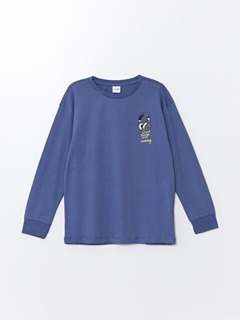 LCW Kids Bisiklet Yaka Erkek Çocuk Pijama Üst - W4AP18Z4-H6T