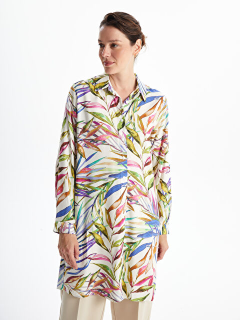 LCWAIKIKI Classic Patterned Women's Shirt Tunic - W4AP48Z8-LT4