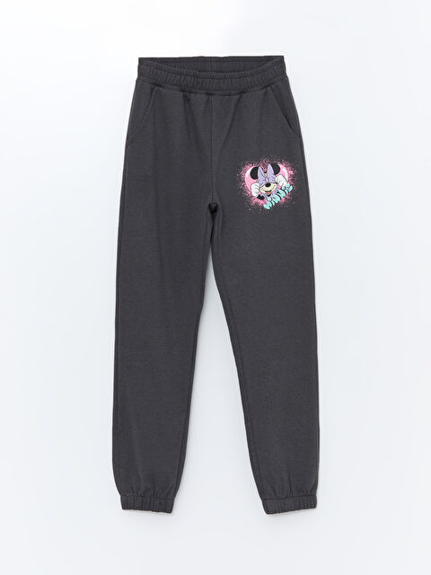 LCW Kids Beli Lastikli Minnie Mouse Baskılı Kız Çocuk Jogger Eşofman Altı - W4AQ50Z4-HHY