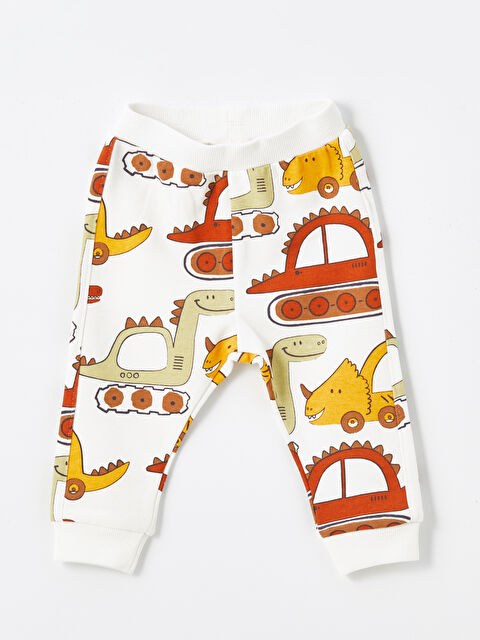 LCW baby Beli Lastikli Baskılı Erkek Bebek Pantolon - W4AQ72Z1-LQA