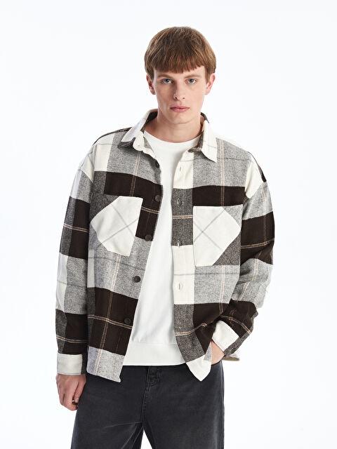 XSIDE Rahat Kalıp Uzun Kollu Erkek Gömlek Ceket - W4AQ85Z8-LLL